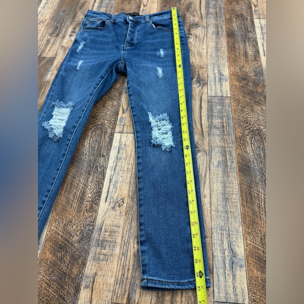 Monkey Ride Original Vintage Women’s Distressed Button Fly Jeans, Size 9/29 - Picture 10 of 16